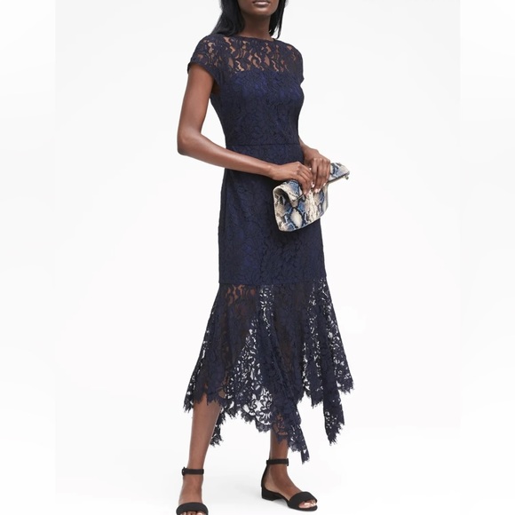 Banana Republic blue lace dress r16-1 Banana Republic blue lace dress r16-1
